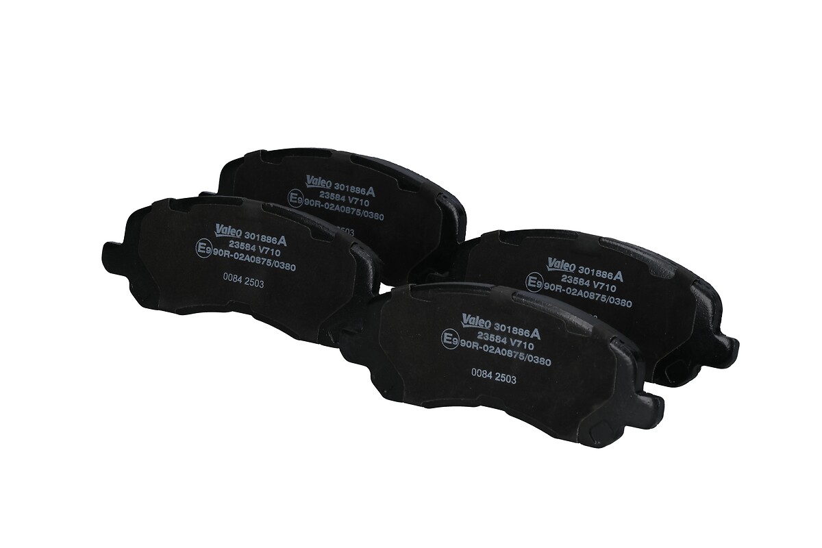 Jeu de 4 plaquettes de frein VALEO ref. 301886A